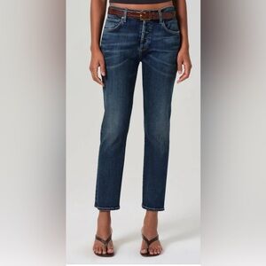 Citizens of Humanity Emerson Mid Rise Relaxed 27" Boyfriend Jean in Blue Ridge